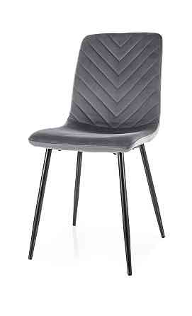 Стілець DAREN VELVET чорний каркас/сірий BL.14 Киев