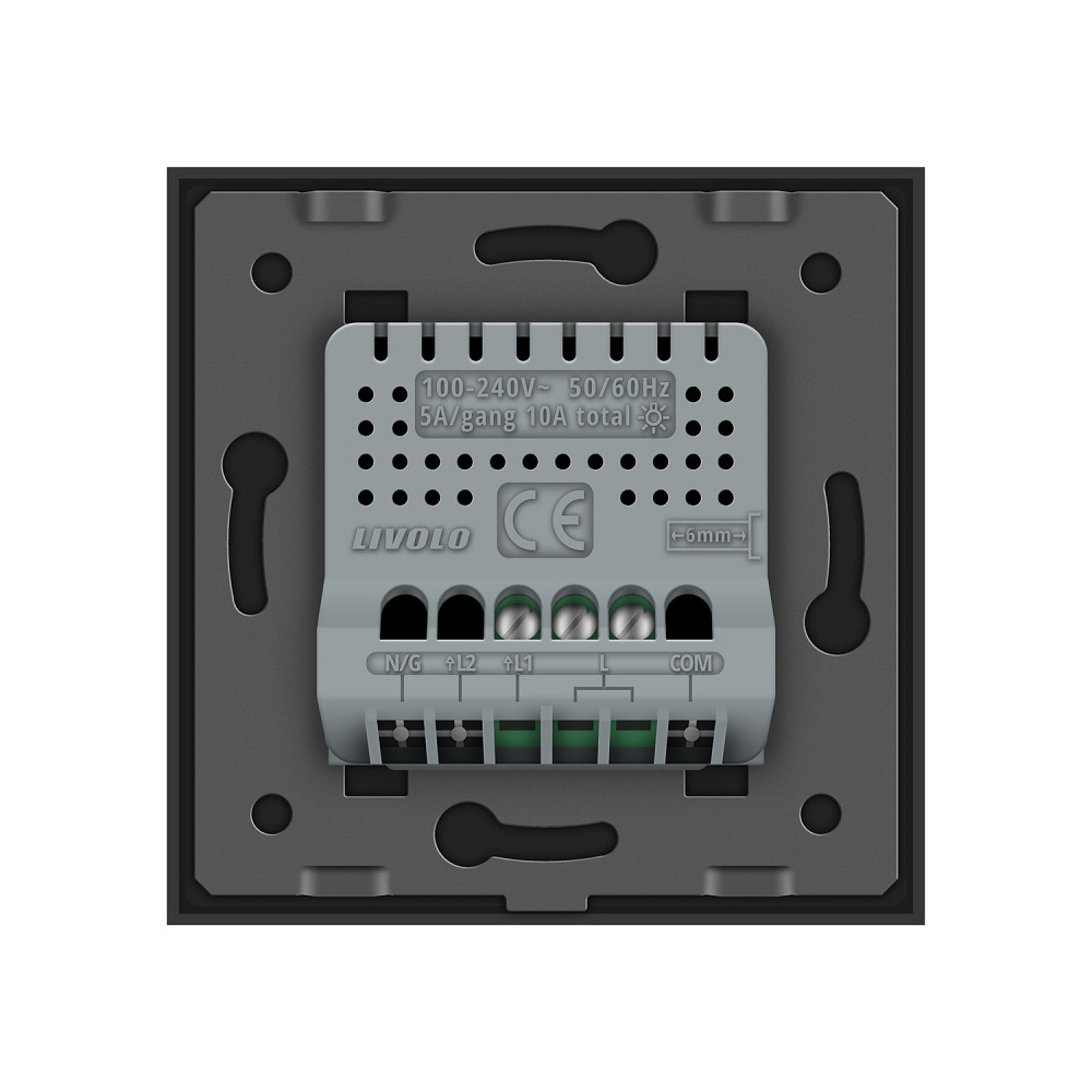 Розумний сенсорний диммер Livolo чорний ZigBee (VL-C7FC1D2Z-2GBP) Коломыя - изображение 3