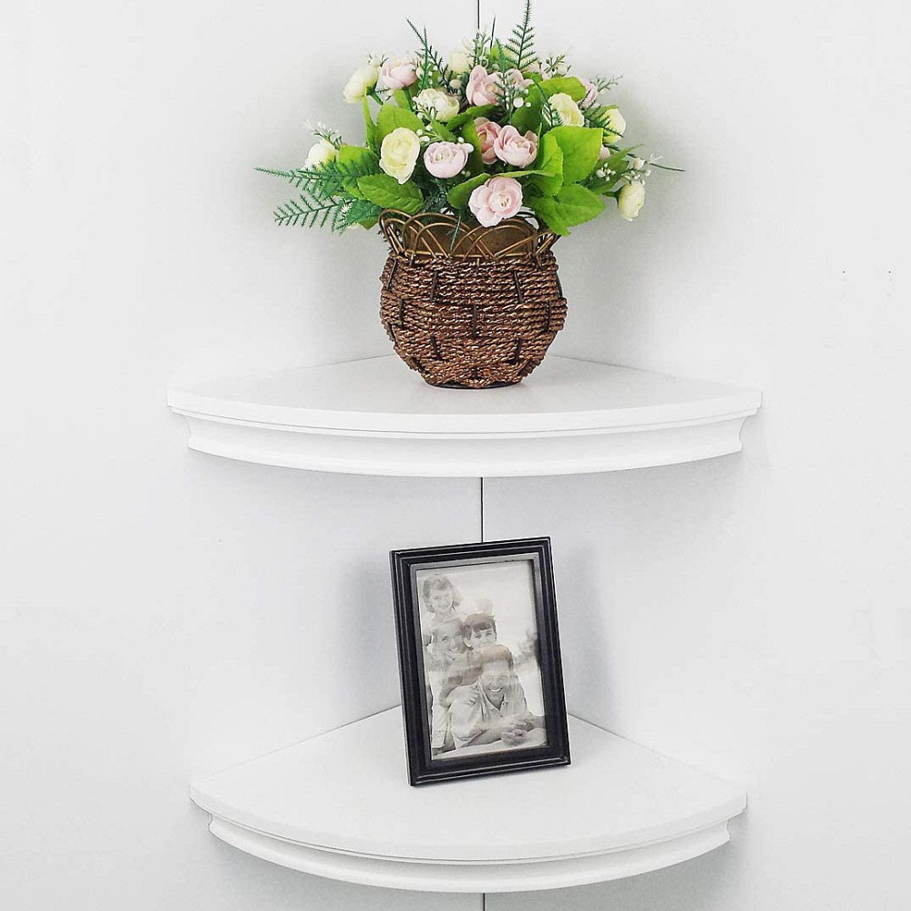 Кутова настінна полиця "Плата" зефір Миколаїв - фото 1