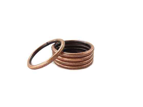 Кільця для металевого кованого карниза (колір мінь, пак 10 шт.) 16 мм Бровари