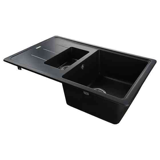 Гранітна мийка Globus Lux IZEO чорний 780x500 мм-А0002 Київ