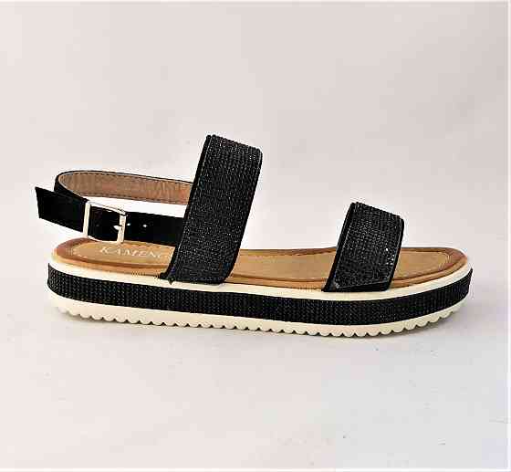 .Женские Сандалии Босоножки Черные Летние (размеры: 39) - 21 Днепр