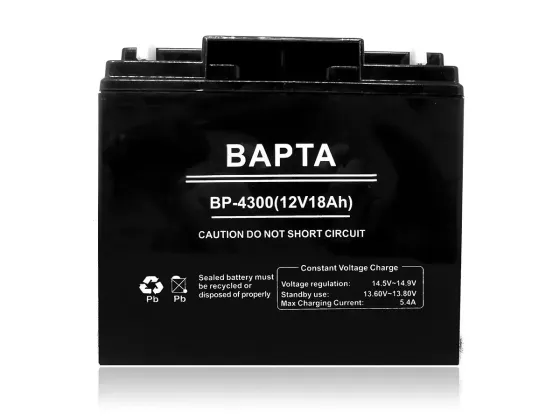 Акумулятор BAPTA BP-4300 12В 18Аг для ДБЖ, систем безпеки, електроприладів, 181×77×167 мм Одеса