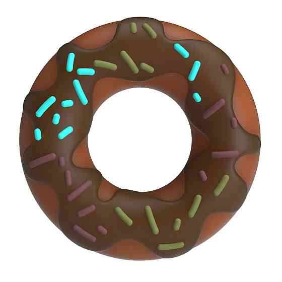Кільце для члена Pretty Love Choco Super Donut Silicone Cock Ring Sex Aura Київ