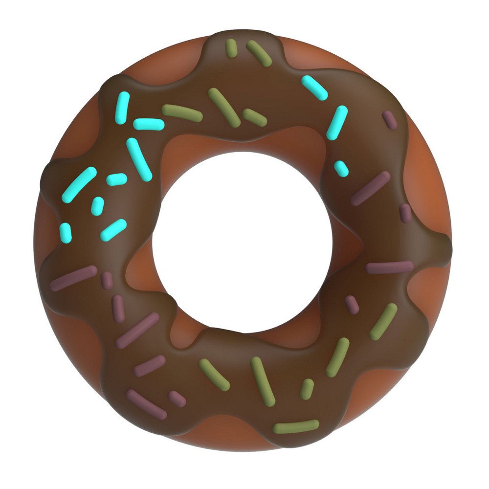 Кільце для члена Pretty Love Choco Super Donut Silicone Cock Ring Sex Aura Київ - фото 2