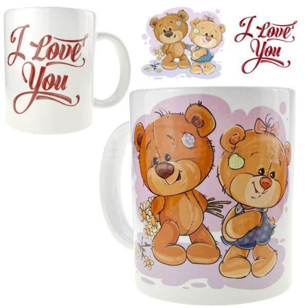 Керамічний чайний кухоль Ведмедики пара Київ - фото 1