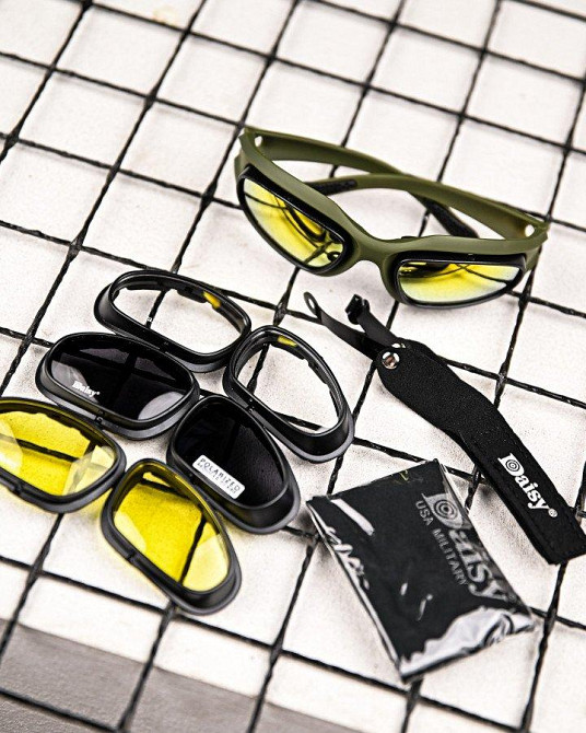 СОЛНЦЕЗАЩИТНЫЕ ОЧКИ ТАКТИЧЕСКИЕ Daisy   ПП7822 Одесса - изображение 5