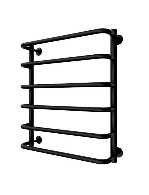 Водяной полотенцесушитель Mario Стандарт 600х530/500 черный мат Киев - изображение 1