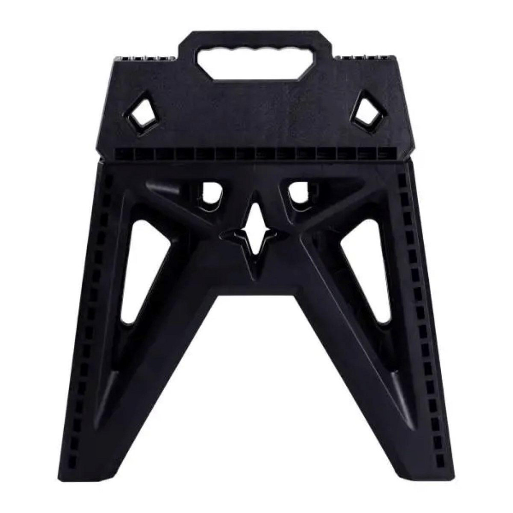 Пластикова складна стілецька туристична похідна розкладний стілець для кемпінгу Чорний SJ-0102B Київ - фото 5