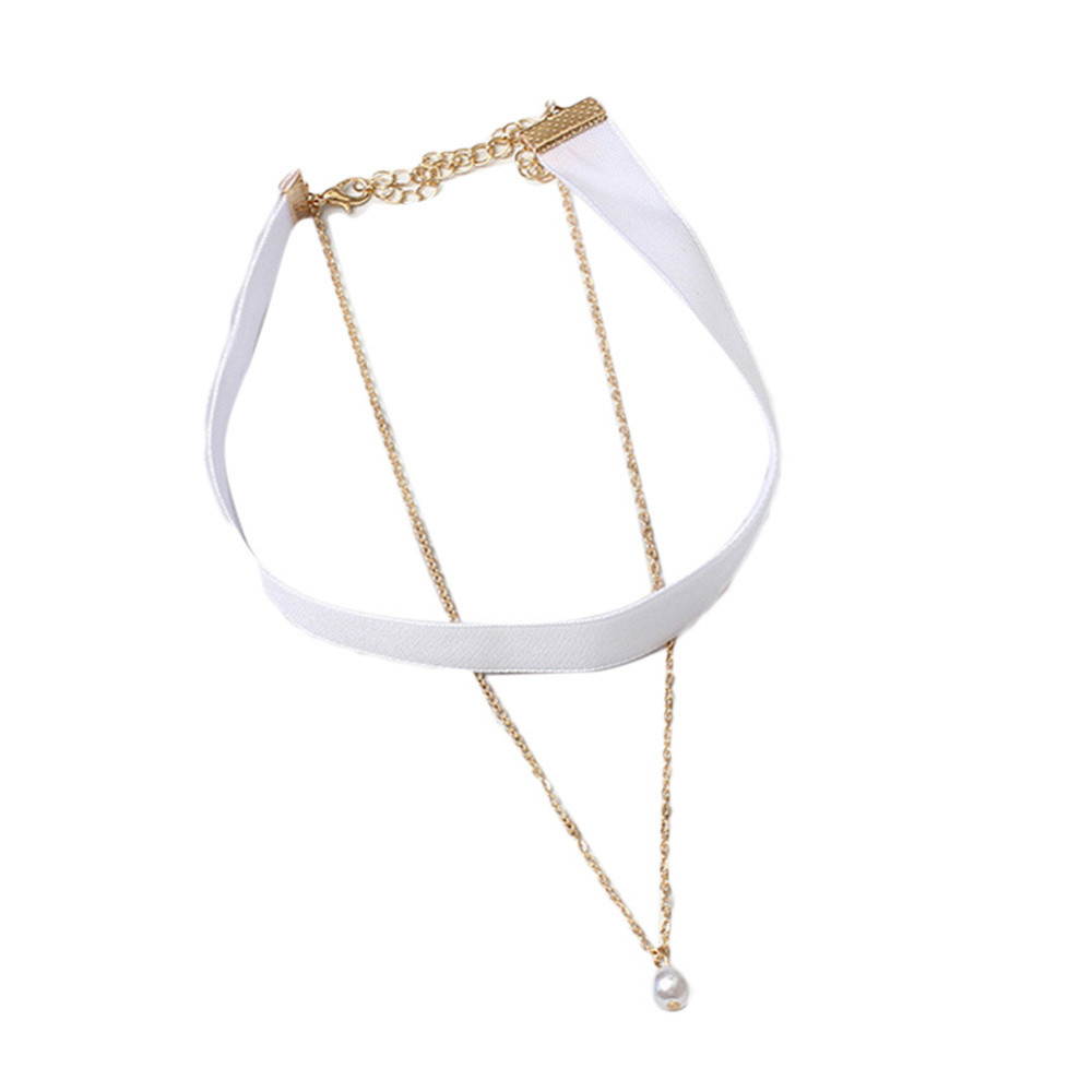 Чокер женский с подвеской белый Киев - изображение 2