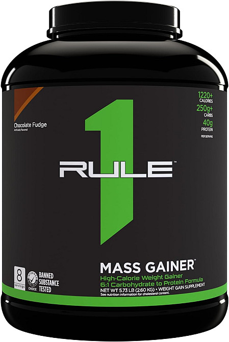 Гейнер Rule One Mass Gainer 2.6 kg (Chocolate Fudge) Луцьк - фото 1