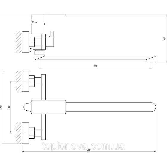 Змішувач для ванни Globus Lux Milano GLM-0208 Чернівці