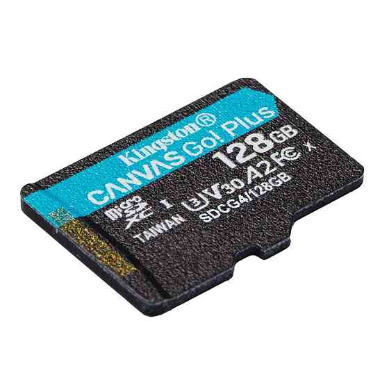 Карта пам'яті microSDXC (UHS-1 U3) Kingston Canvas Go! Plus 128Gb class 10 A2 V30 (R200MB/s) Київ