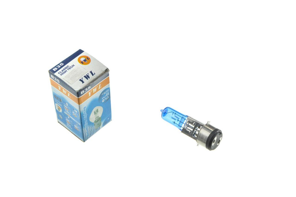 Лампа BA20D (2 вуса) 12V 18W/18W (супер біла) Мукачево - фото 1