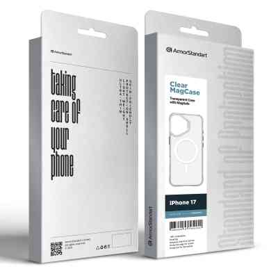 Чохол до мобільного телефона Armorstandart Clear MagCase Apple iPhone 17 Transparent (ARM86251) Вінниця