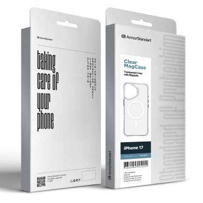 Чохол до мобільного телефона Armorstandart Clear MagCase Apple iPhone 17 Transparent (ARM86251) Вінниця - фото 5
