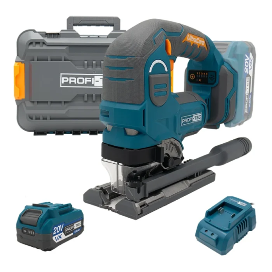 Аккумуляторный лобзик PROFI-TEC PJS120 без щеточный, с АКБ 20V 3.0Ah, кейс Киев