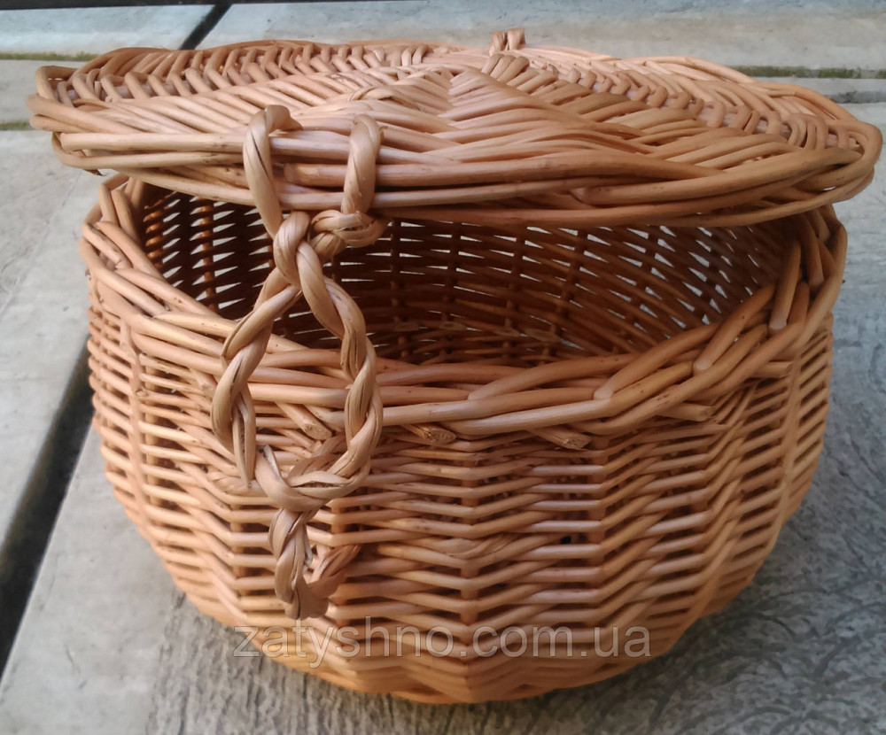 Кошик із кришкою плетений Київ - фото 1