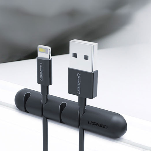 Органайзер тримач для кабелів Ugreen LP114 для 4 проводів (Чорний) Николаев - изображение 6