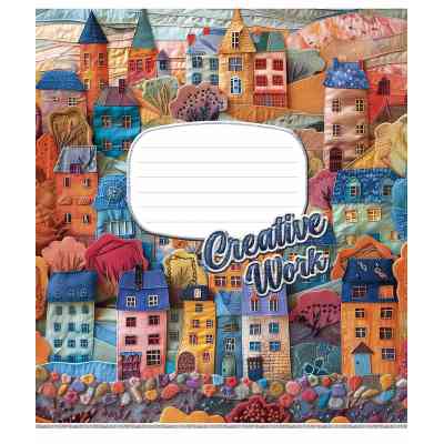 Зошит Школярик Creative work 18 аркушів клітинка (018-3537K) Вінниця