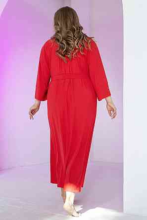 Довгий жіночий халат TotalFit XA2-Q10 Красный, XL/XXL Киев