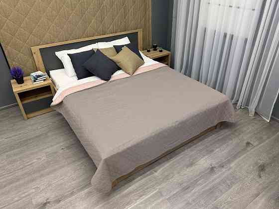 Покривало двостороннє Decorator Microfiber ромб 160х215 см какао з рожевим (85-122) Київ