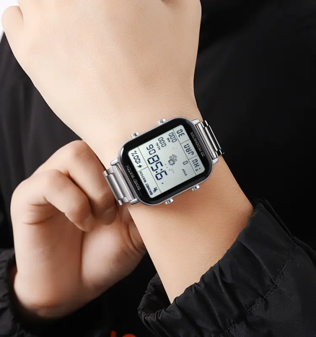 Чоловічий наручний годинник Skmei 1888 astronaut фітнес трекер (Сріблясті) Вінниця - фото 9