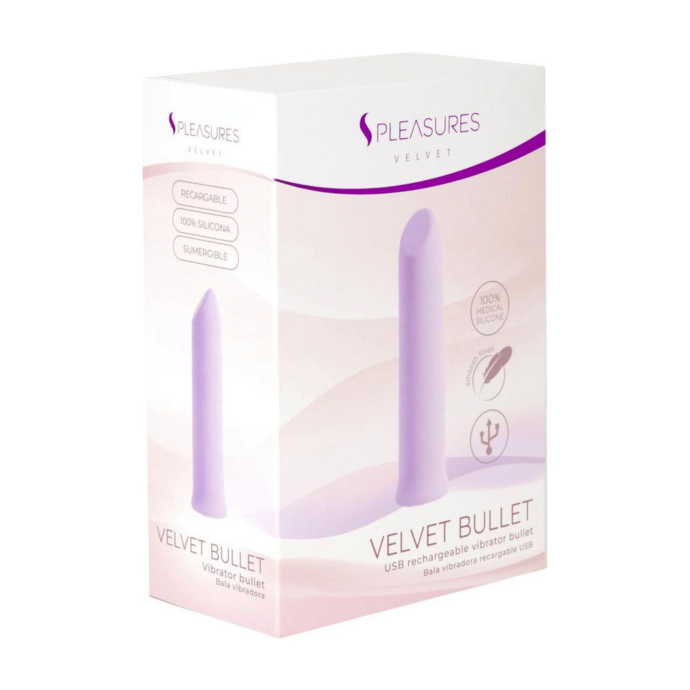 Вібропуля S Pleasures Velvet Bullet Candy Purple Sex Aura Київ - фото 3