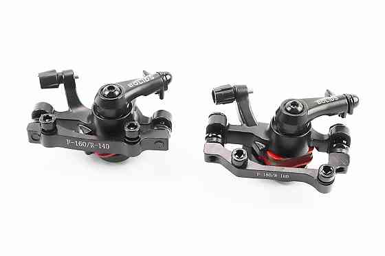 Гальмівні супорти передні (F160/R140мм)+задні (F180/R160мм), чорні BOLI Київ