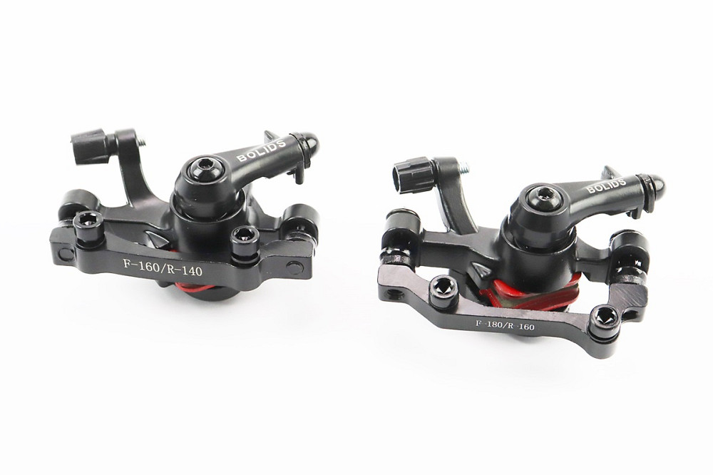 Гальмівні супорти передні (F160/R140мм)+задні (F180/R160мм), чорні BOLI Київ - фото 1
