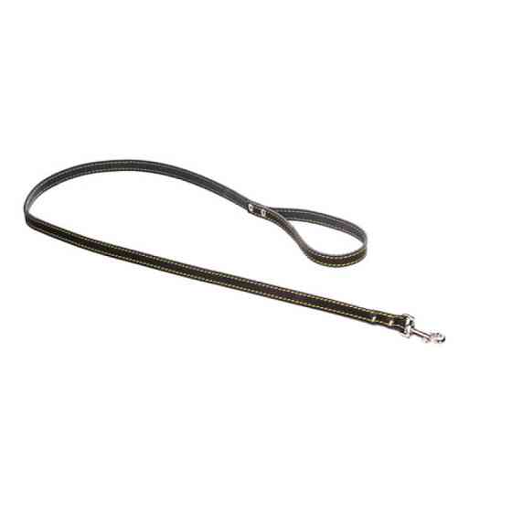 7542 Повідець 14мм "КЛАСИК" шкіряний прострочений подовжений (1.85м) Вінниця