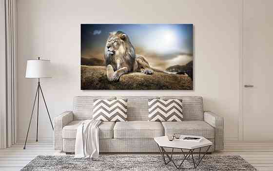 Картина холст в гостиную / спальню  Лев    MLP_109 40x80 см Киев