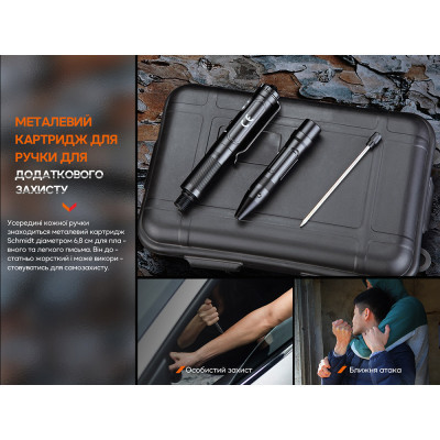 Тактична ручка Fenix T6 з ліхтариком Blue (T6-Blue) Вінниця - фото 10