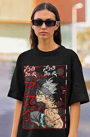 Футболка аниме Блич оверсайз (S/M/L) Черний AnimeJ0898 Днепр