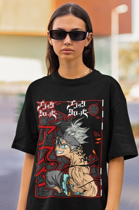 Футболка аниме Блич оверсайз (S/M/L) Черний AnimeJ0898 Днепр - изображение 4