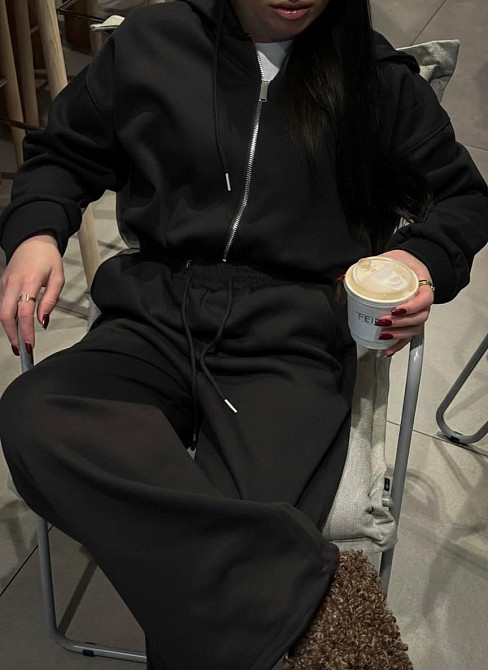 Жіночий стильний повсякденний оверсайз костюм двійка тринитка петля Одеса - фото 3