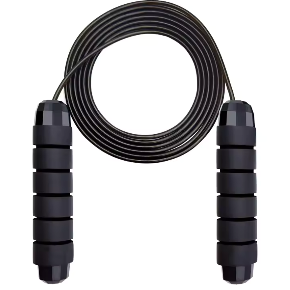 Скакалка, гімнастична, швидкісна для кросфіту з підшибниками, сталевий трос довжина 3 м, чорна Кам'янець-Подільський - фото 8