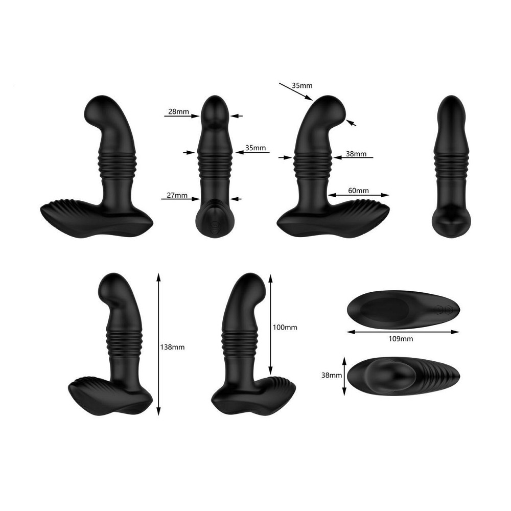 Масажер простати Nexus Thrust Prostate Edition, вібрація та пульсація, пульт ДК Sex Aura Київ - фото 7