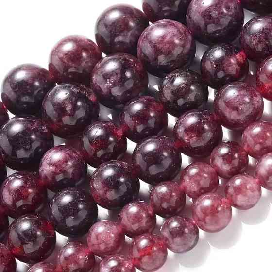 Намистини з червоного гранату 8 мм – нитка 45 штук Київ