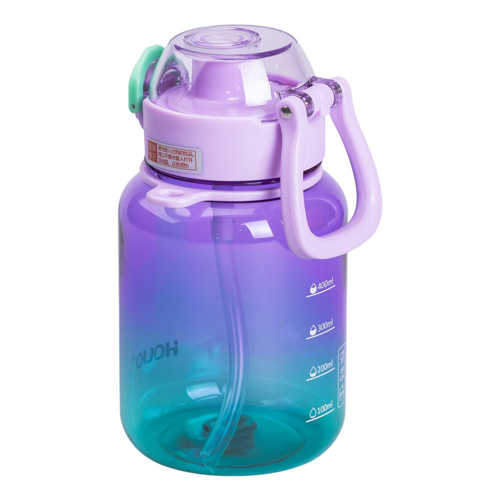 Yiwu Пляшка для води багаторазова 700 мл пляшечка з трубочкою для спорту та школи 16.5 см HP-14 Киев - изображение 4