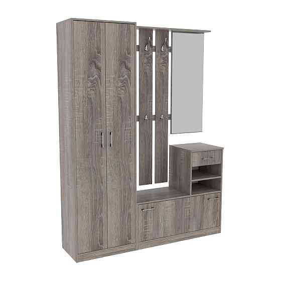 Прихожая Соло-3, Дуб Сонома Трюфель, 1600/400/2100 Львов