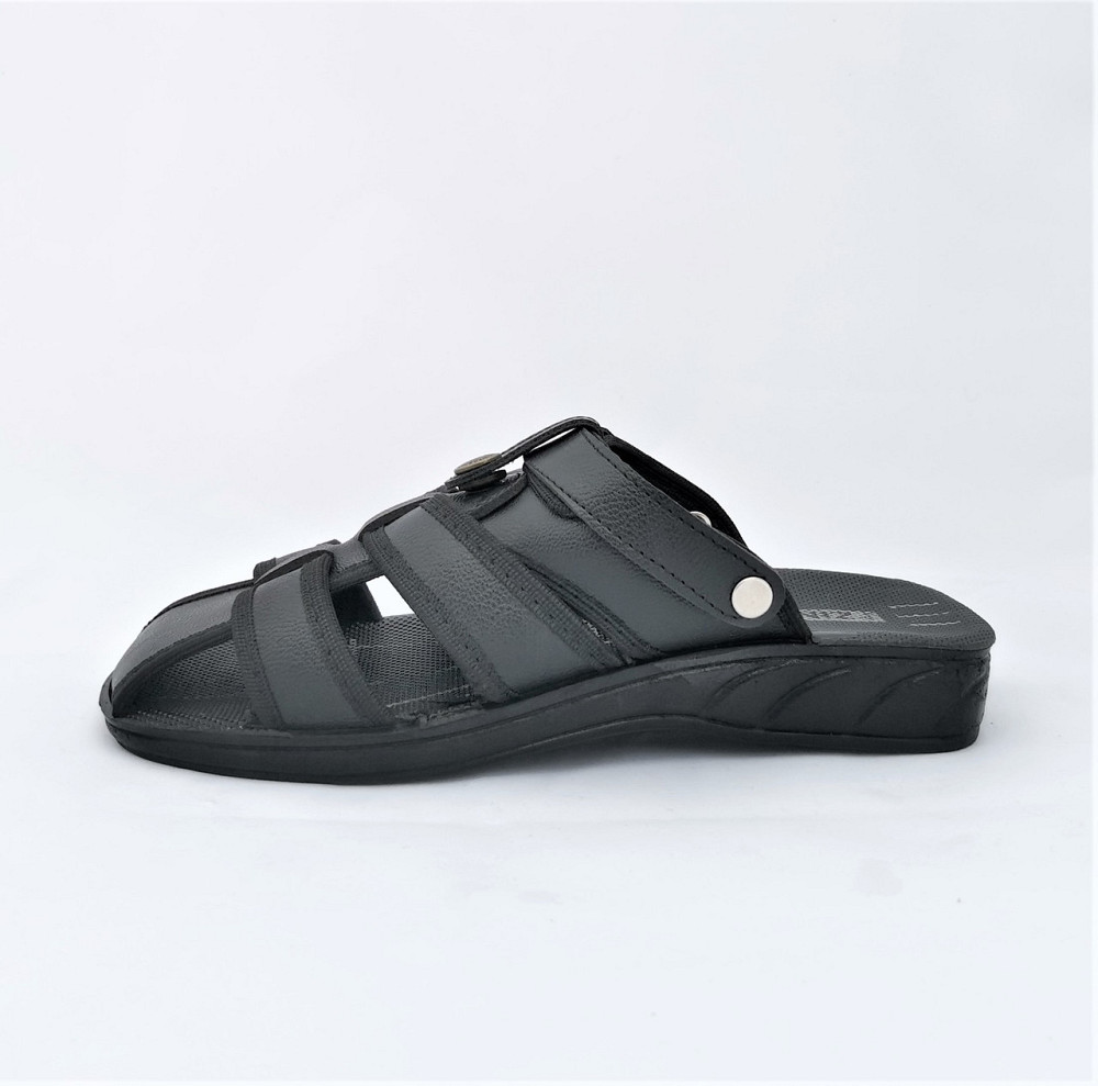 Чоловічі Шльопанці Сандалії Чорні Босоніжки на Липучці Тапочки (розміри: 40) Дніпро - фото 7