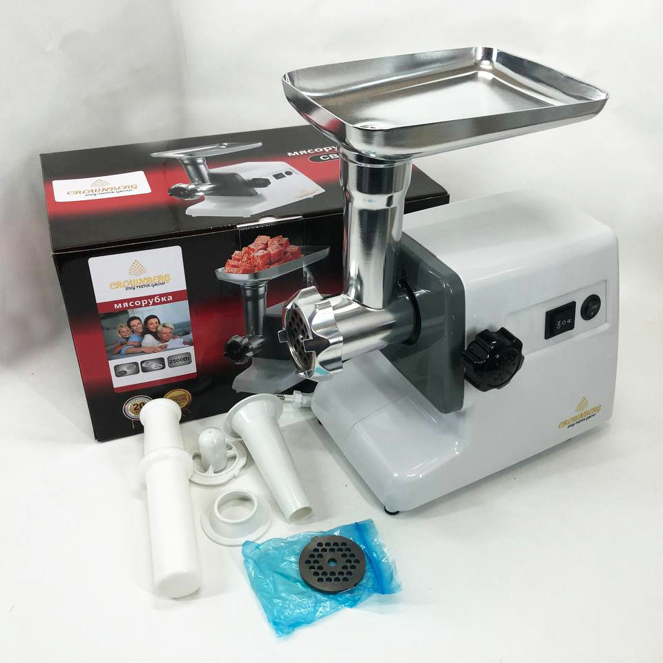 Топ мясорубок Crownberg CB-4211 2500Вт, Портативная мясорубка для кухни, Электромясорубка помощница OT-92 Львов - изображение 19