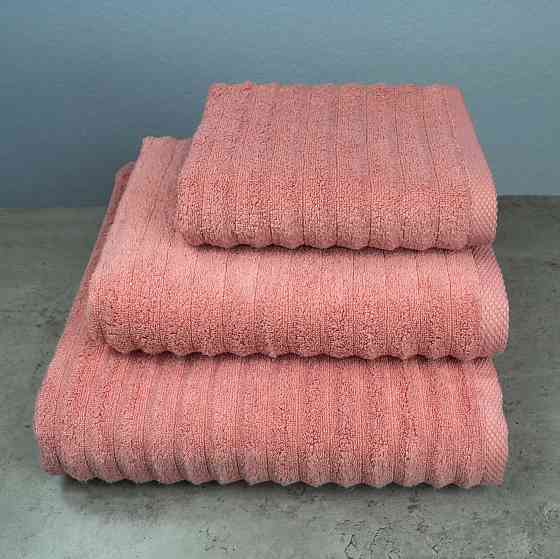 Набір махрових рушників Зеро Твіст 3шт GM Textile 40x70см, 50x90см, 70x140см 550г/м2 (Теракотовий) Суми
