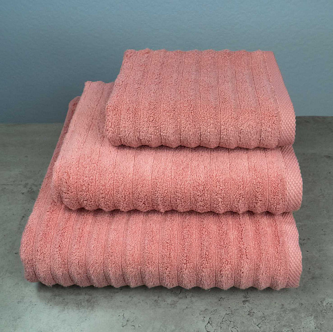 Набір махрових рушників Зеро Твіст 3шт GM Textile 40x70см, 50x90см, 70x140см 550г/м2 (Теракотовий) Суми - фото 1