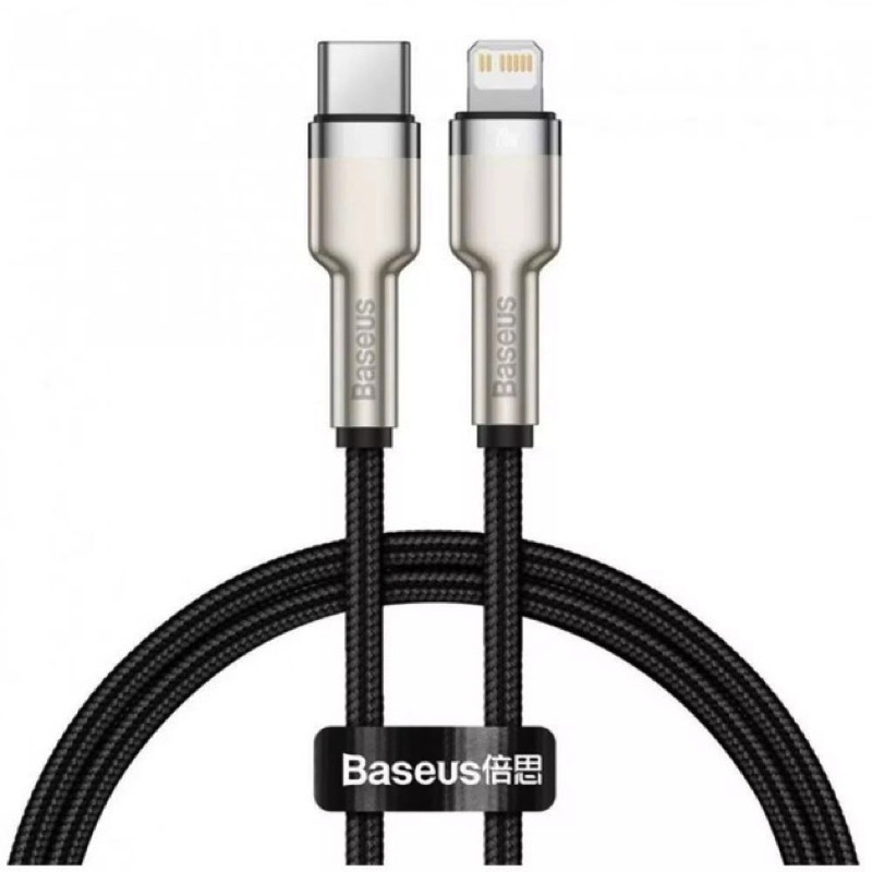 Кабель Baseus Cafule Series Metal Data Cable Type-C to iP PD 20W 0.25m Black Київ - фото 4