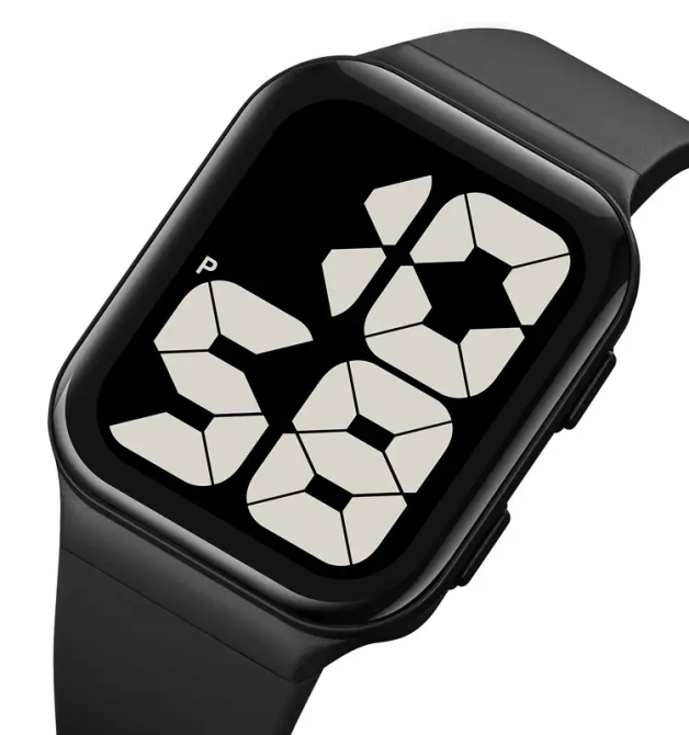 Часы цифровые наручные Skmei 1995 (Черный с черным) Винница - изображение 2