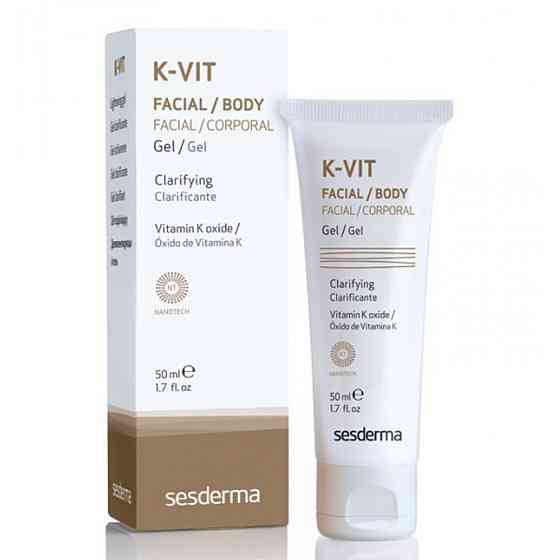 Гель зміцнювальний стінки судин SeSDerma K-Vit Facial Body Gel 50 мл Дніпро