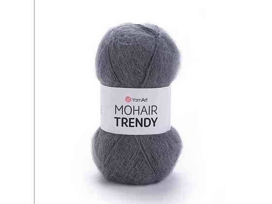Пряжа Mohair Trendy синьо-сірий 50% мохер 50% акрил 220м 100г 5шт/уп 114 ТМ YarnArt Київ