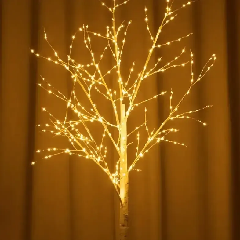 Светодиодное декоративное дерево 1.5м, 320 LED, теплый белый свет / LED дерево ночник Коломия - фото 2